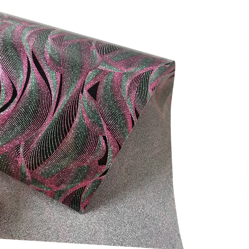 
Wholesale glitter fabric heat transfer vinyl htv glitter vinyl fabric 