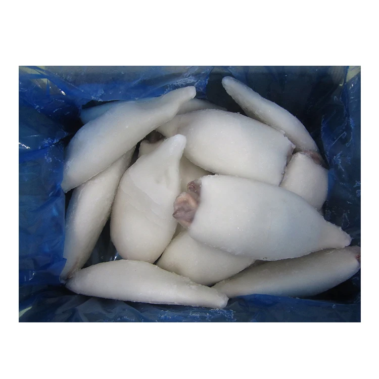 2021 Hot selling bqf whole cleaned squid, argentina frozen whole cleaned squid