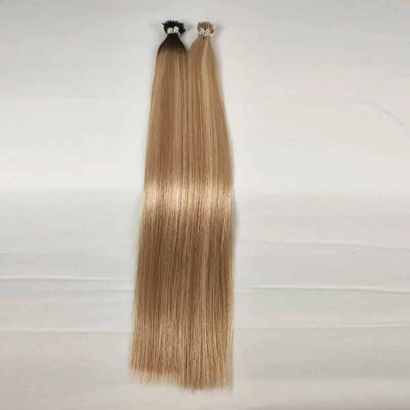 Pre-Bonded Stick Elastic Band Human Hair Extensions Brazilian Human Hair Extension Elastic Thread Hair Extensions
