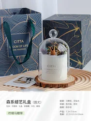 Valentine gift Luxury scented candles soy wax and fragrance oils aromatherapy aroma candles with glass jar tin gift box