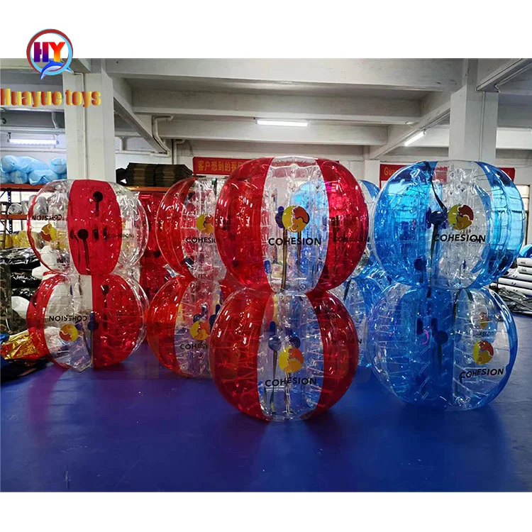 HUAYUE Manufacturer Promotion Durable Inflatable Adult Body Soccer TPU/PVC  Human Inflatable Bubble Bumper Ball for Football