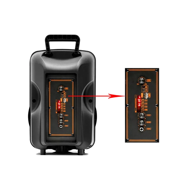 8 Inch 3000W Big Power Portable Professional Wireless BT Mega Bass Multimedia With Flame Screen Led Lights Party Speaker Woofer