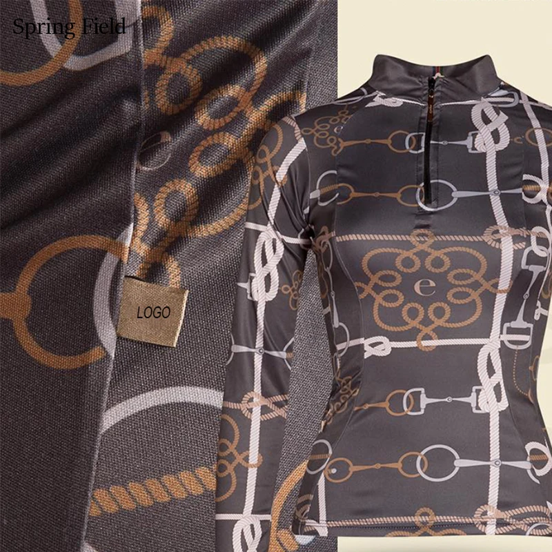 SF Horse Riding Competition Shirt Equestrian Long Sleeve Base Layer Racing Tops Unique Sublimation