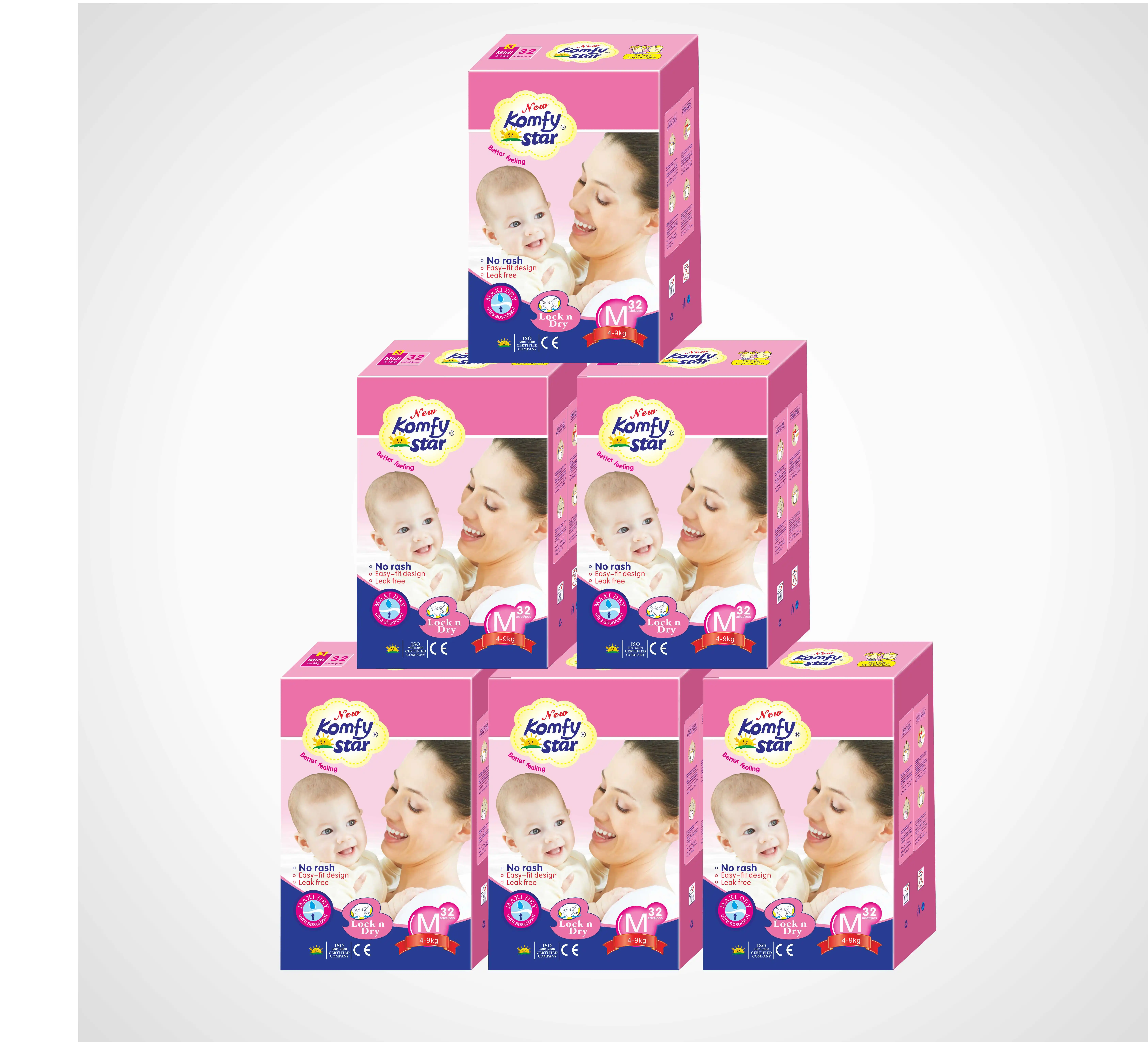 Cheap Price Wholesale Manufacture Disposable B Grade Bamboo Cotton Baby Diapers