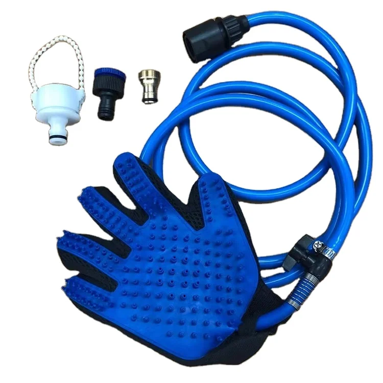 Pet Spa Bathing Clean Gloves Brush Dog Bathing Massaging Glove Pet Shower Sprayer Bathing Glove