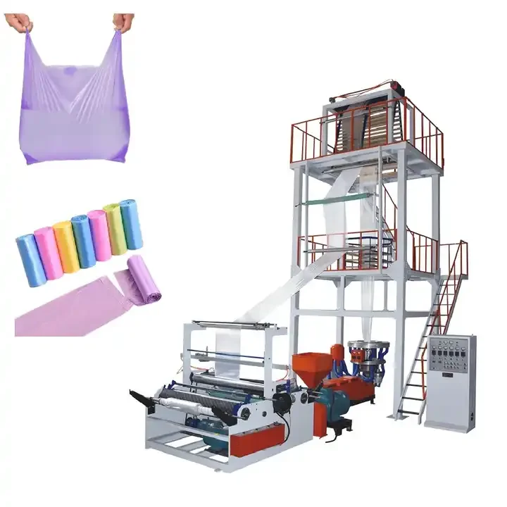 HDPE LDPE LLDPE пластиковая экструзионная машина для экструзии пленки с раздувом может производить высококачественную пленку