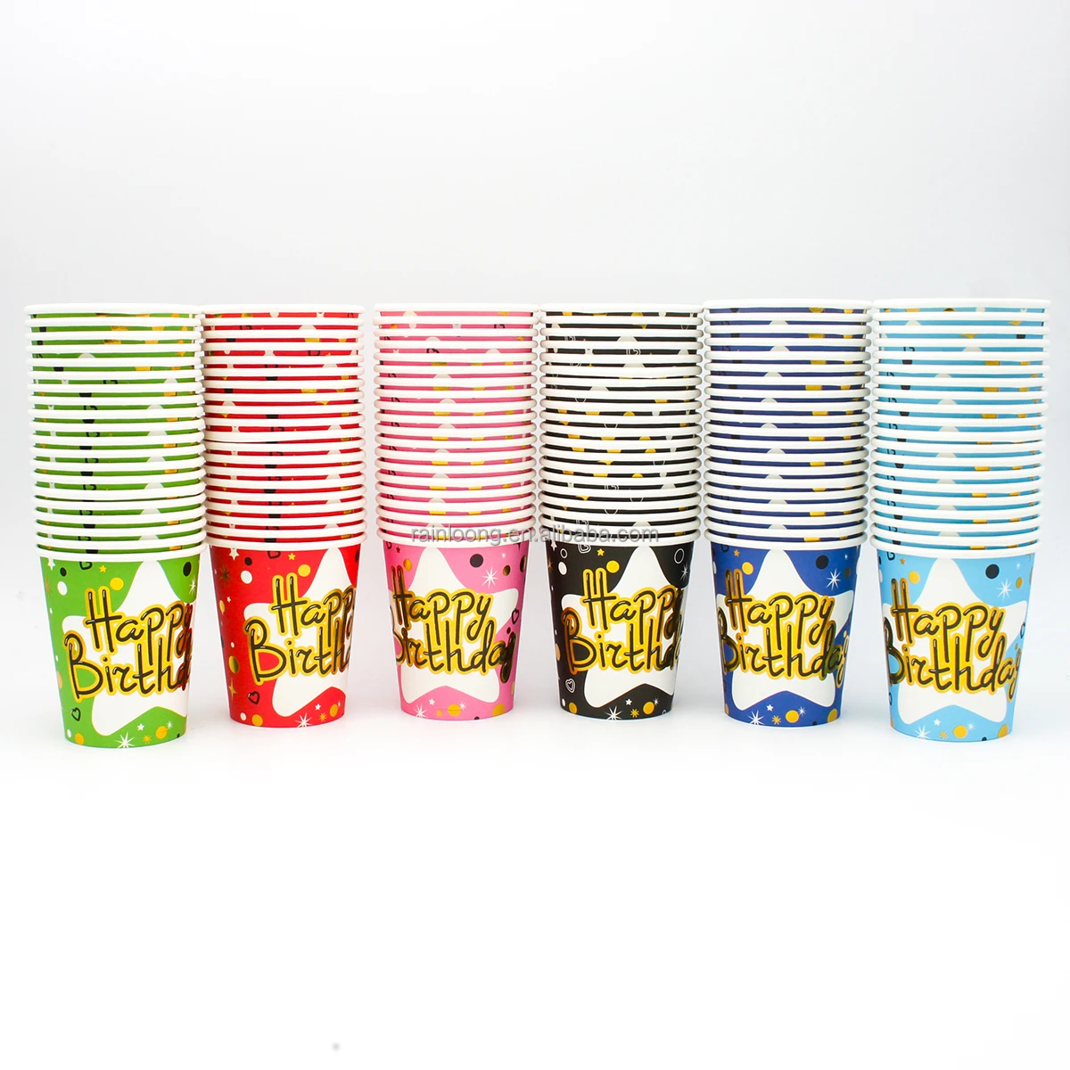9oz Foil Paper Cups For Birthday Party Decorations Supplies Or Custom