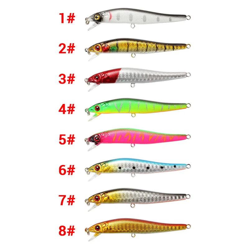 Minnow Lure 85mm 5.8g Hard plastic Bait Sinking Minnow Lure Iscas Artificial Depth 0.5-1.5m deep water