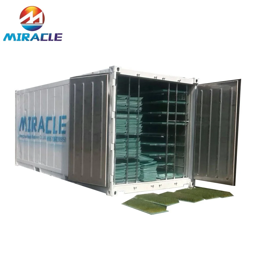 Hydroponics Wheat/Barley Sprouting System Container Type Poultry Feed Fodder Growing Machine