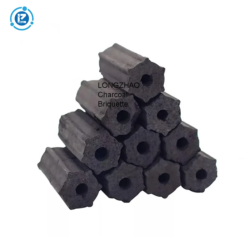 Longzhao Long burning Bamboo Quadrangle Hexagonal Sawdust Briquette Machine Made Charcoal For BBQ