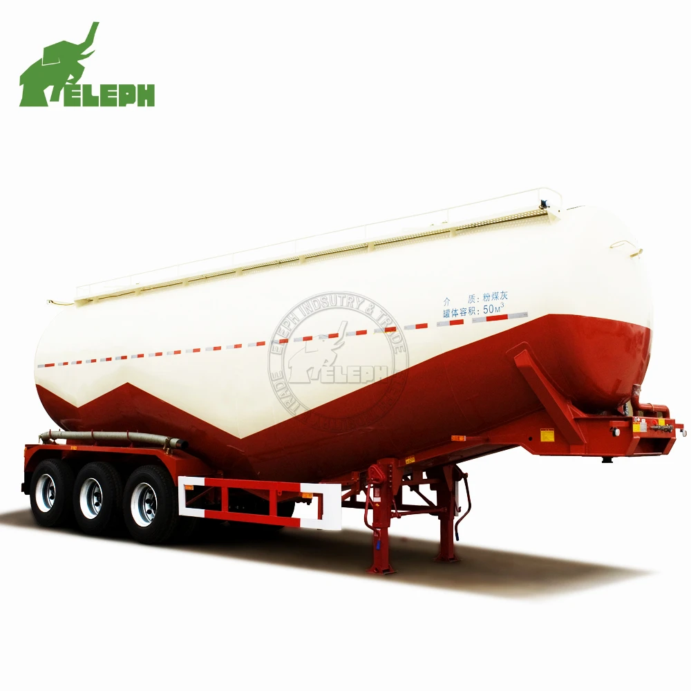 Air Compressor Dry Bulk Cement Tankers Semi Trailer