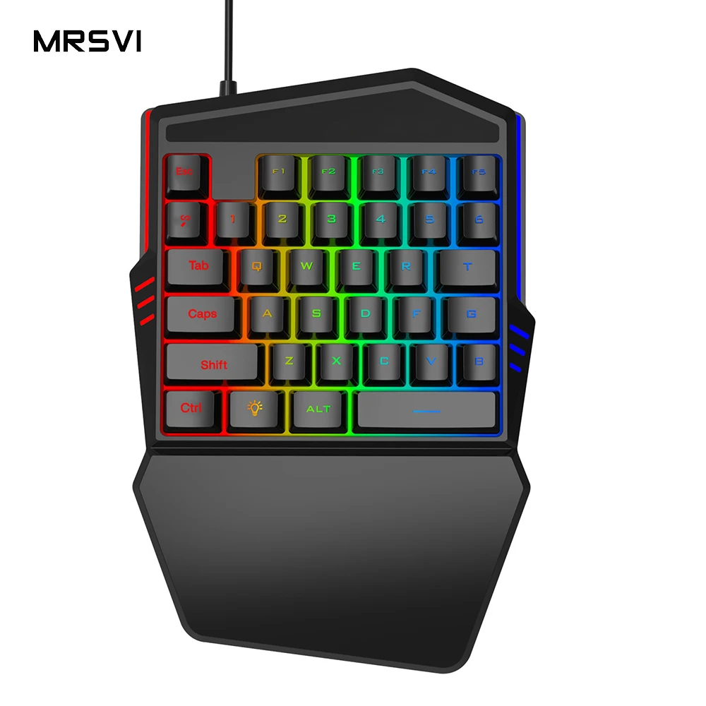 
 Amazon Горячая продажа Одиночная светодиодная клавиатура и мышь комбо Gamer Kit K99 игровая мини Механическая игровая клавиатура  