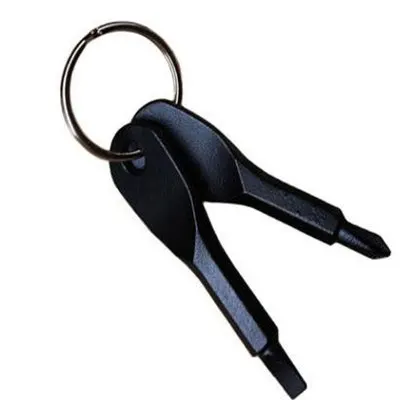 Mini portable Keychain Phillips screwdriver and slotted screwdriver small and exquisite
