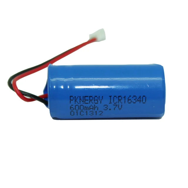Wholesale Custom High Current Cylindrical 16340 Lithium Ion Cell 600mAh 3.7v Battery for Electric Tool