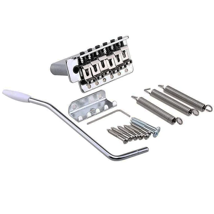 Wholesale ST Electric Guitar Bridge  Tremolo With Vintage Bent Steel Saddles Chrome