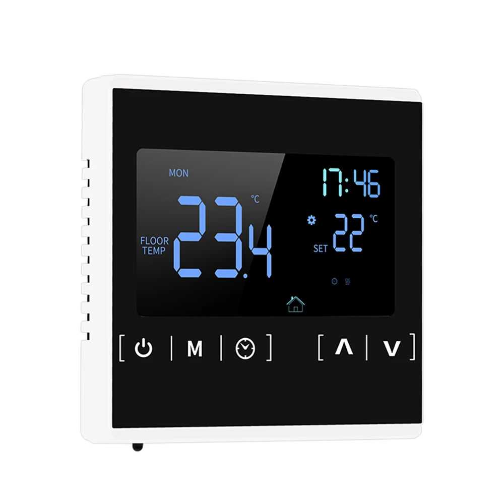 LCD Touchscreen Thermostat Programmable Electric Floor Heating System Thermoregulator Touchscreen Automatic Thermostat