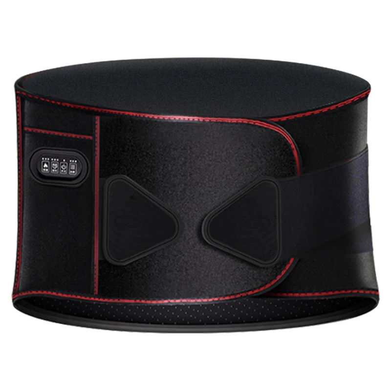 Heated Waist Massage Lower Lumbar Electric Belt Vibration Heated Lumbar Back Pain Relief Massage Belt