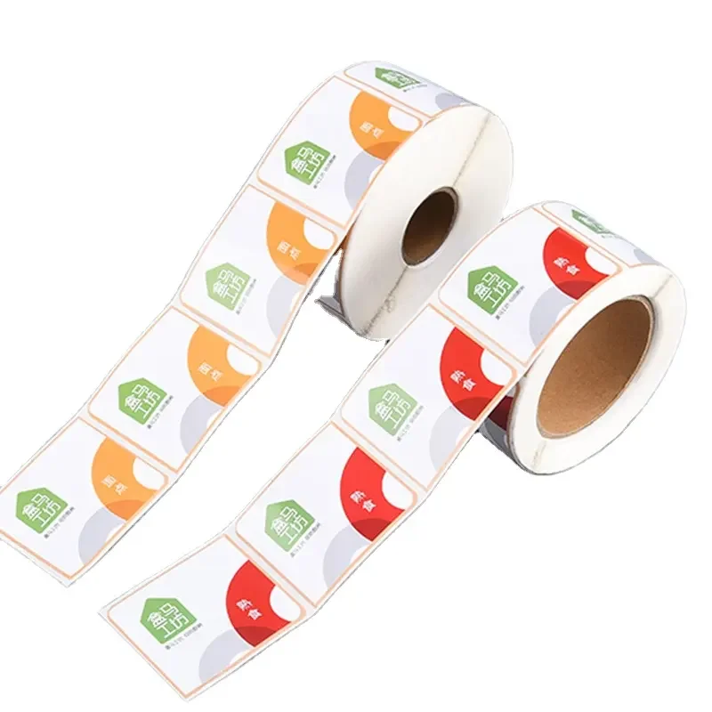 High quality luxury printing health care product small roll waterproof white printing sticker label for printing bottle