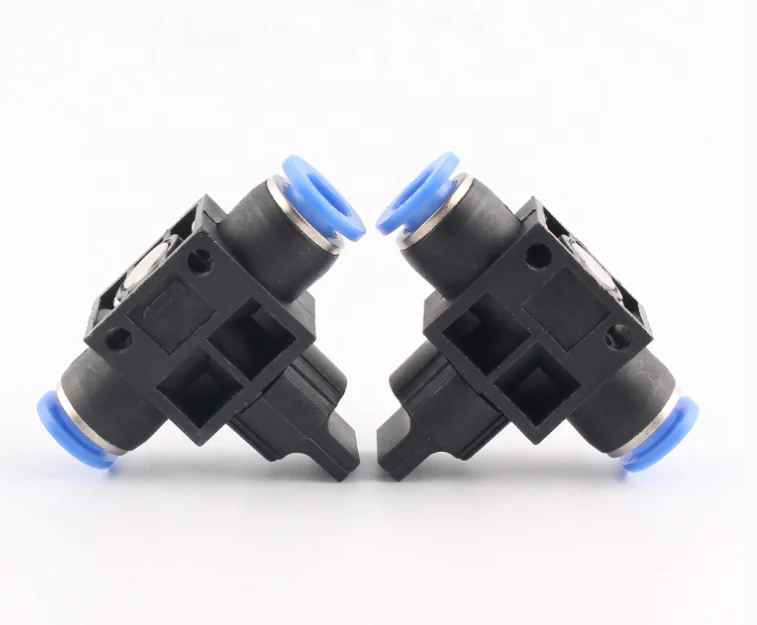 pneumatic one touch fittings HVFF  flow control pneumatic push in fitting HVFF flow control hand valve for pneumatic pipe line