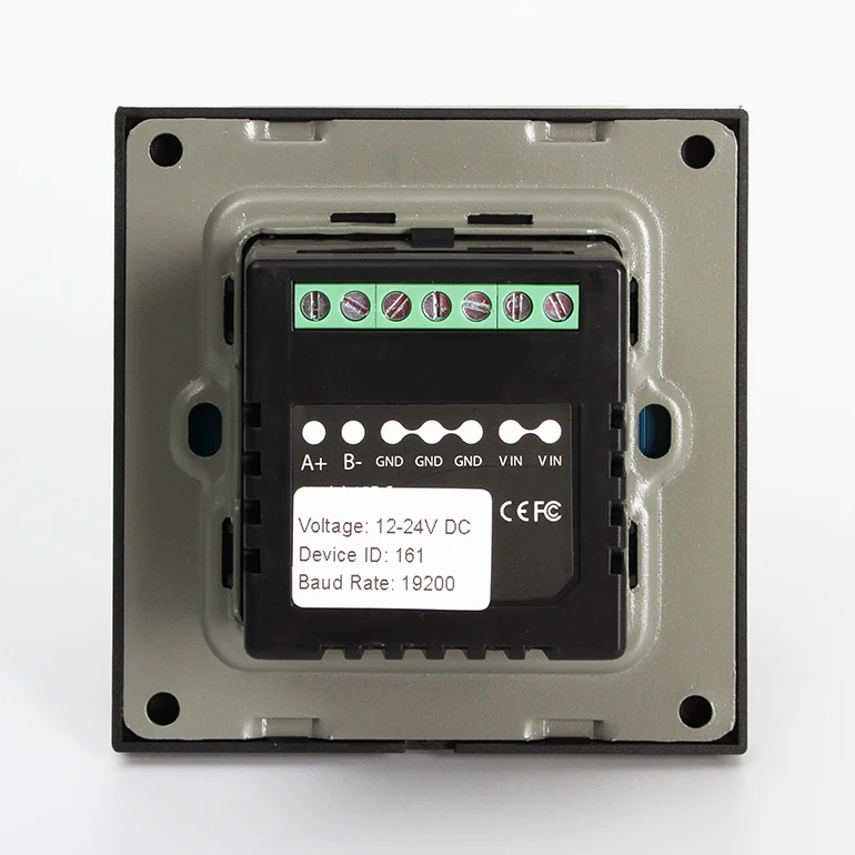 6 button 12V DC RS485 Modbus Protocol smart Hotel light touch switch