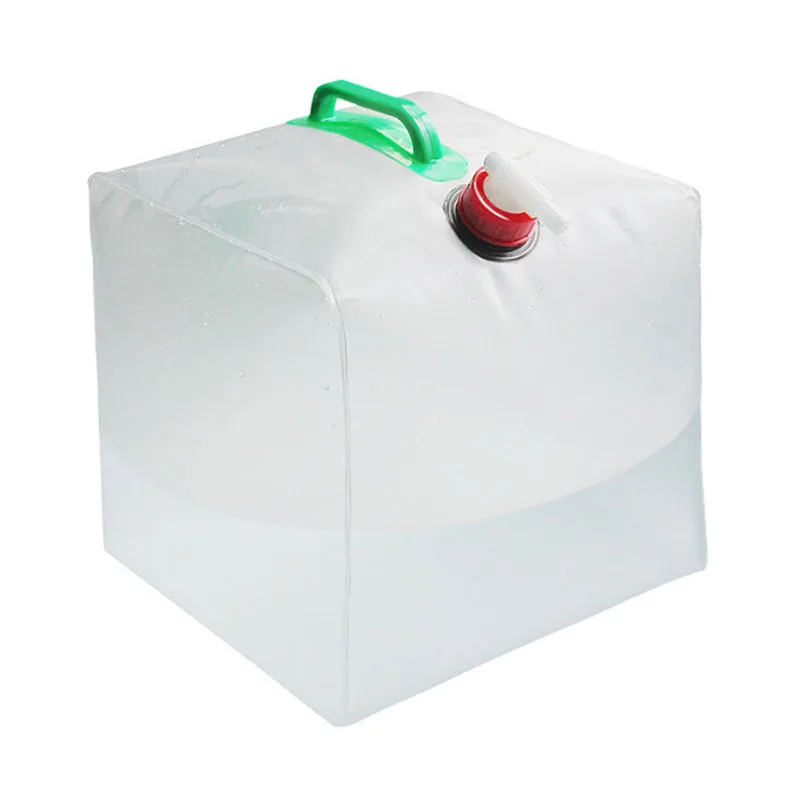 10L 20L BPA-free Portable Foldable Cube Camping Water Container Collapsible Hiking Water Storage Bag Gallon Water Carrier