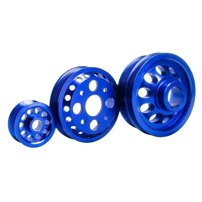 Высокоточный ЧПУ индивидуальные автозапчасти различные типы алюминиевый шкив коленчатого вала для автомобилей японской серии