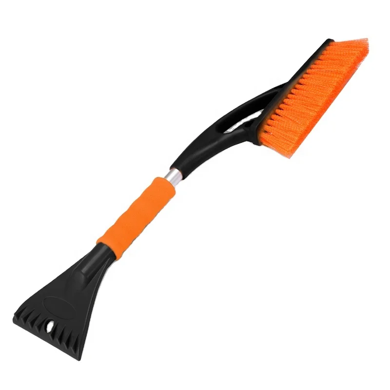 Car snow brush with ice scraper