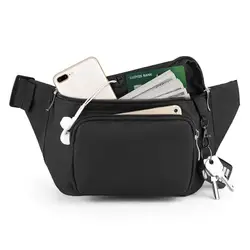 Wholesale waist pouch bag,Custom logo waist bag black fanny pack waist bag,travel sports run waist funny bag