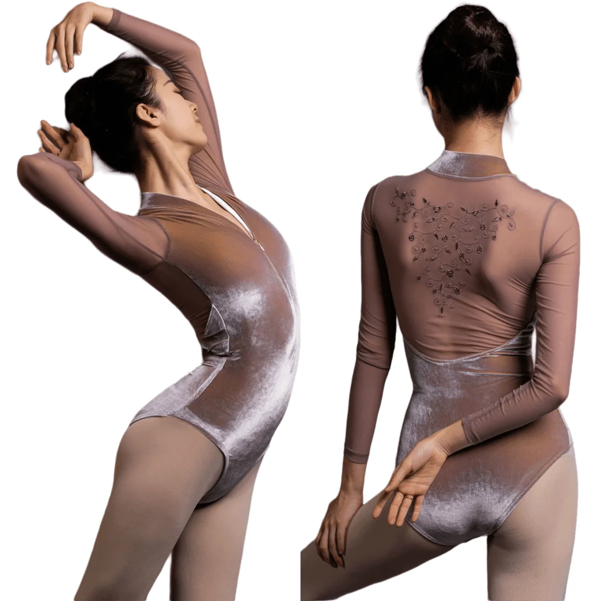 Long Sleeves Leotard Dance Clothing Ballet Leotard Adults Leotards Women 59 Gymnastic Practice Dance Wear