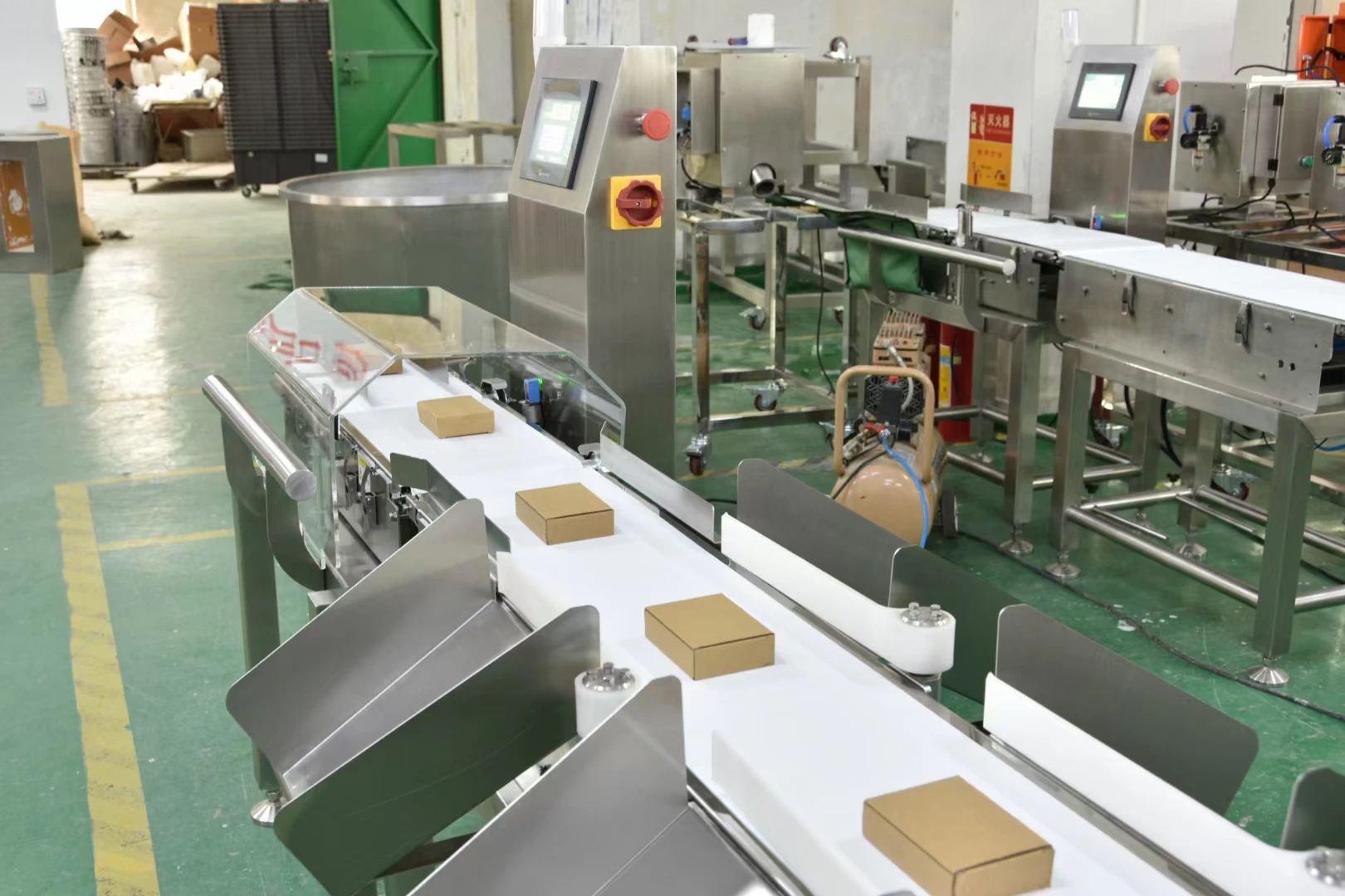 China Fish Seafood Shrimp Steak Chicken Duck Pigeon Fruit Vegetable Multi Grade Online Weighing Sorting Machine