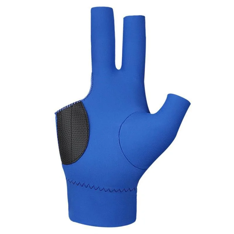 Three Fingers Wear Resistant Shooter Elastic Pool Accessories Safeguard Training Sport Pool Cue Stick Snooker Billiards Gloves