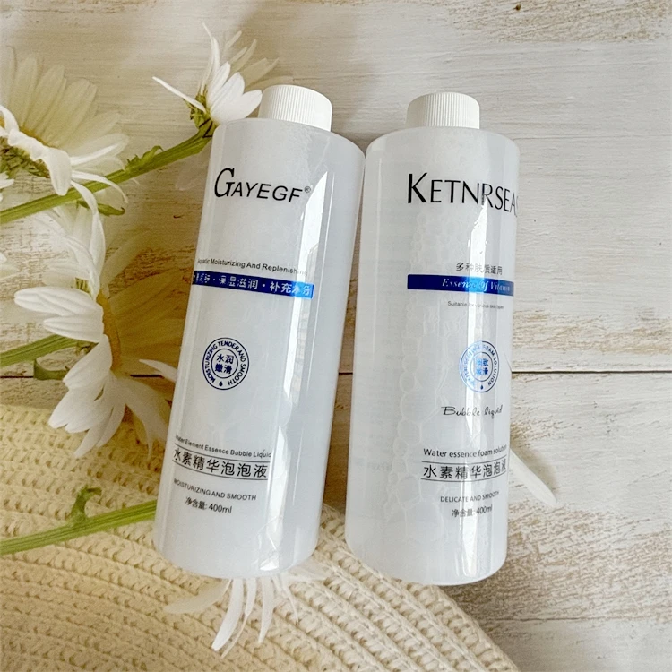 Hydro Dermabrasion Facial hydrogen mousse bubble 400ml Water Deep Cleansing Solution Liquid for Oxygen Machine