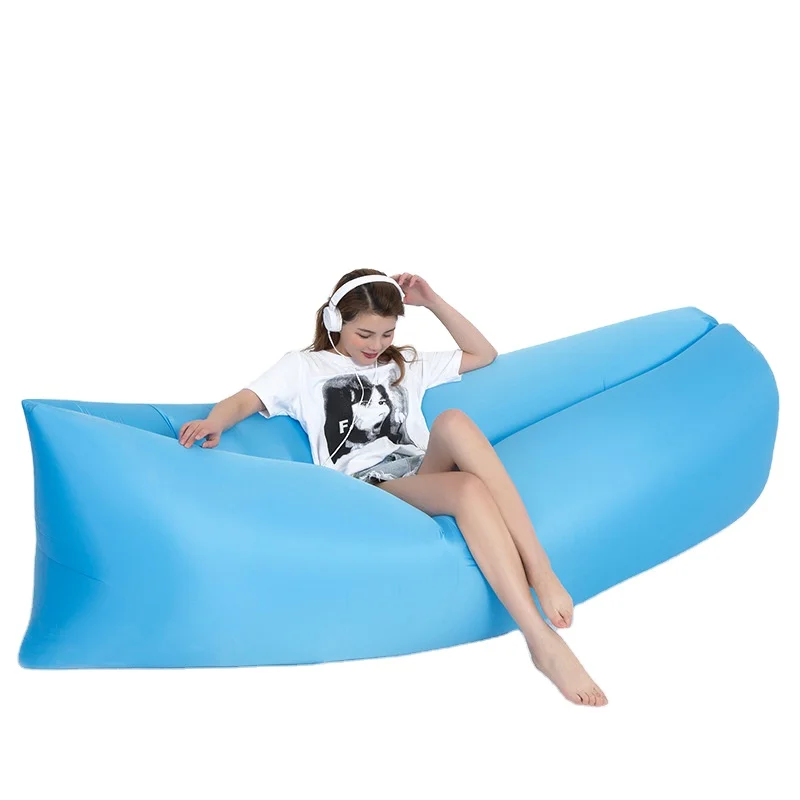 Inflatable Air Lounger Boy Bed Mattress Portable Laybag Chair 1 Piece Hammock Bean Bag Lazy Sofa