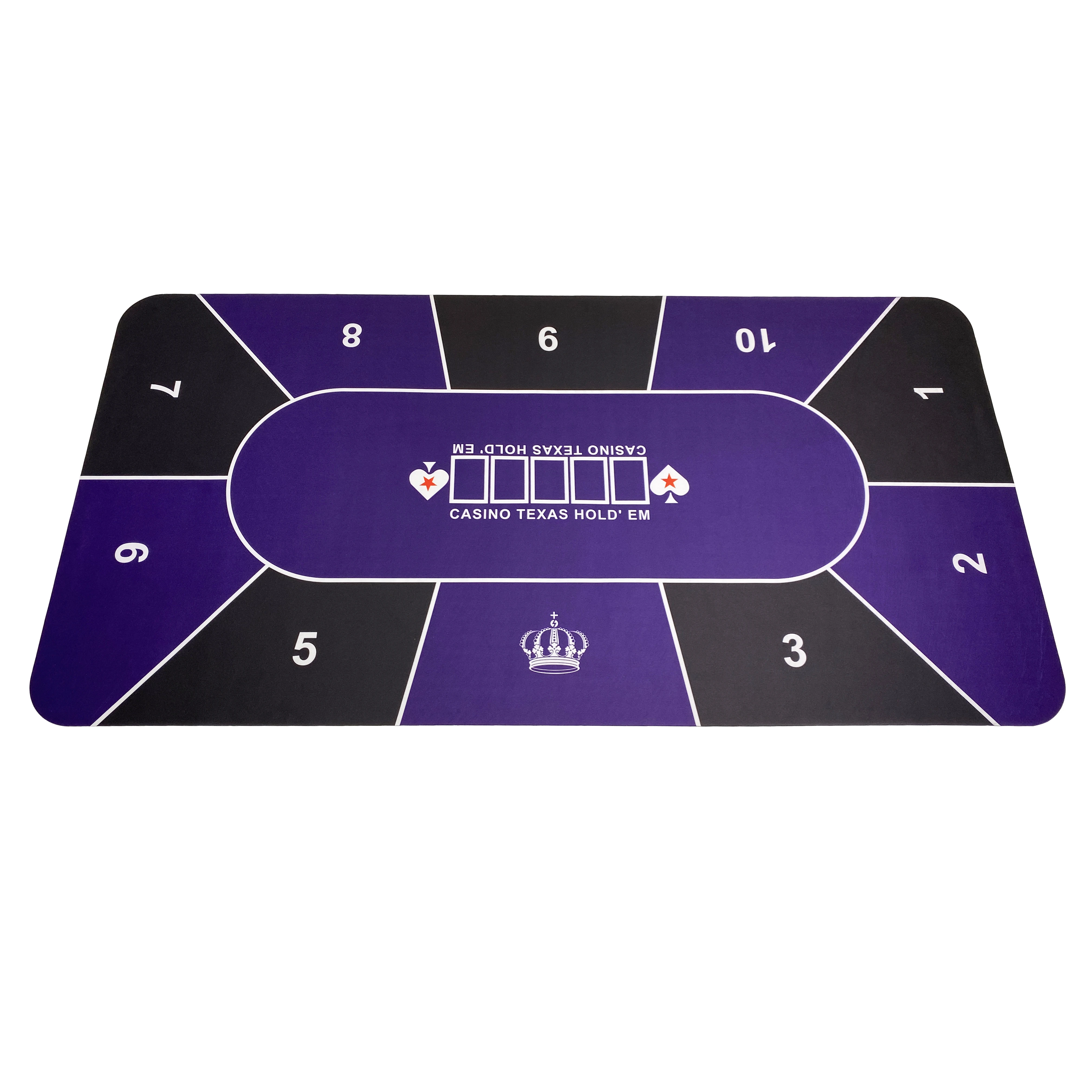 Deluxe Playing Mat Custom 3 Three Card Poker Table Felt Layout Mat