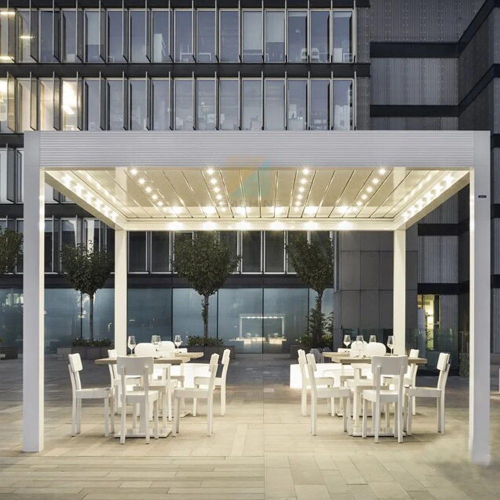 exterior biocoimatic aluminium arches, trees, pergolas motorised aluminio rectangular turkey with louvered