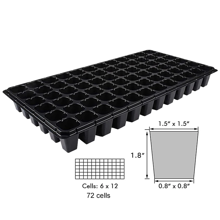 Wholesale Plastic 21 32 50 72 105 128 Cells Plant Vegetables Flower Growing Seed Nursery  Trays