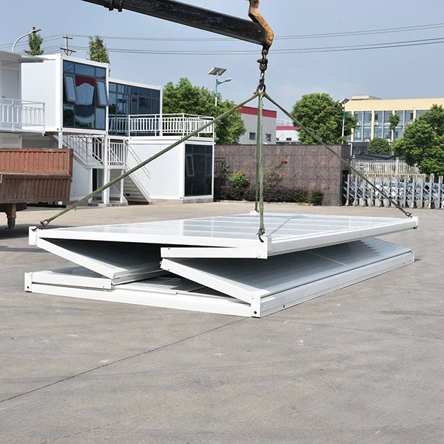 Prefabricated mobile container house hotel rooms folding container house foldable modular steel  container home for construction
