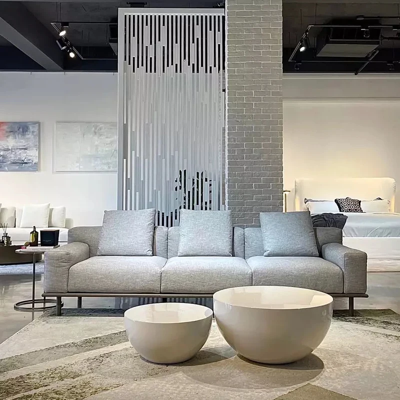 Modern and comfortable cushioned single seat three seat sofa business reception luxury leather office furniture sofa set