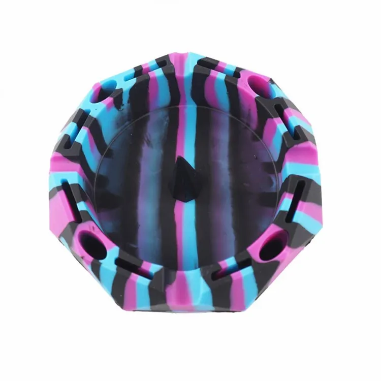 Custom Logo Unbreakable Pipe Ashtray Silicone Cigarette Ashtray