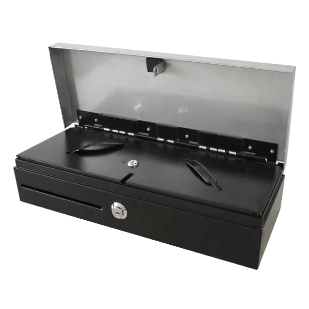 High class flip top RJ11 electronic money strong security retail cash drawers lock box for shop