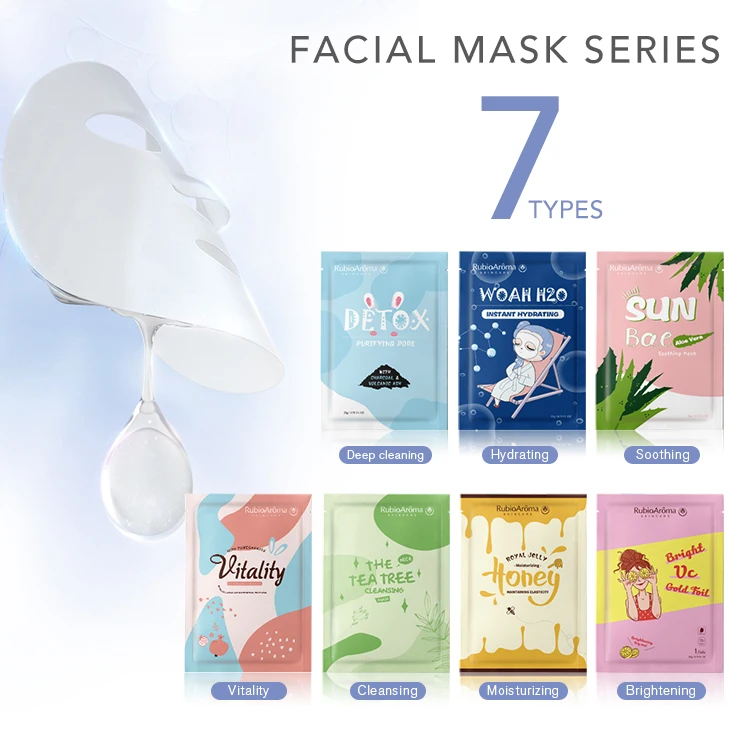 RubioAroma No Wash Day Night Beauty Gel Collagen Firming Sleeping Facial Mask For Korea Organic Natural Ingredient