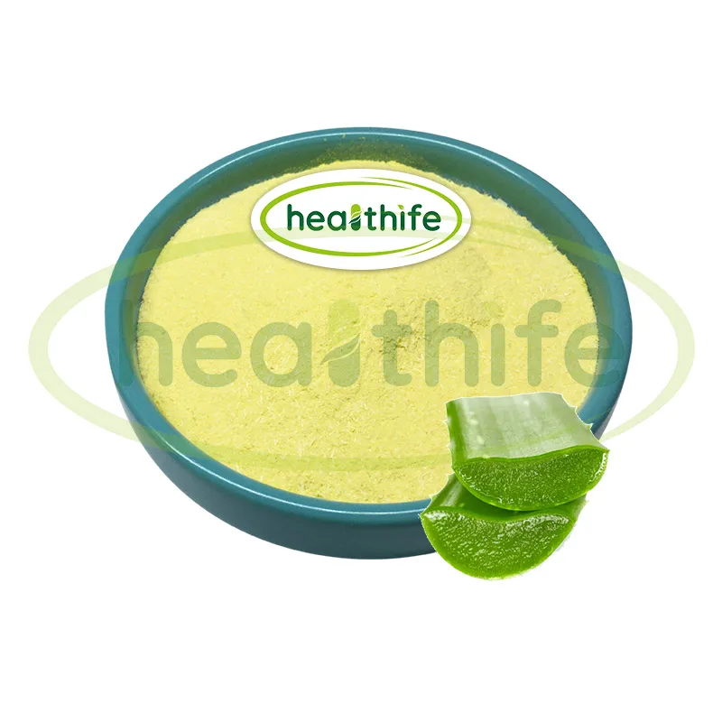 Healthfie High Quality Aloin Powder  Pure 10:1 Aloe Vera Extract Powder