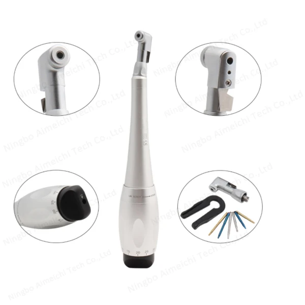 AMICODENT Dental Universal Implant Torque Wrench 16 drills with Multi Angle display 7 Torque Adjustable Contra Angle handpiece