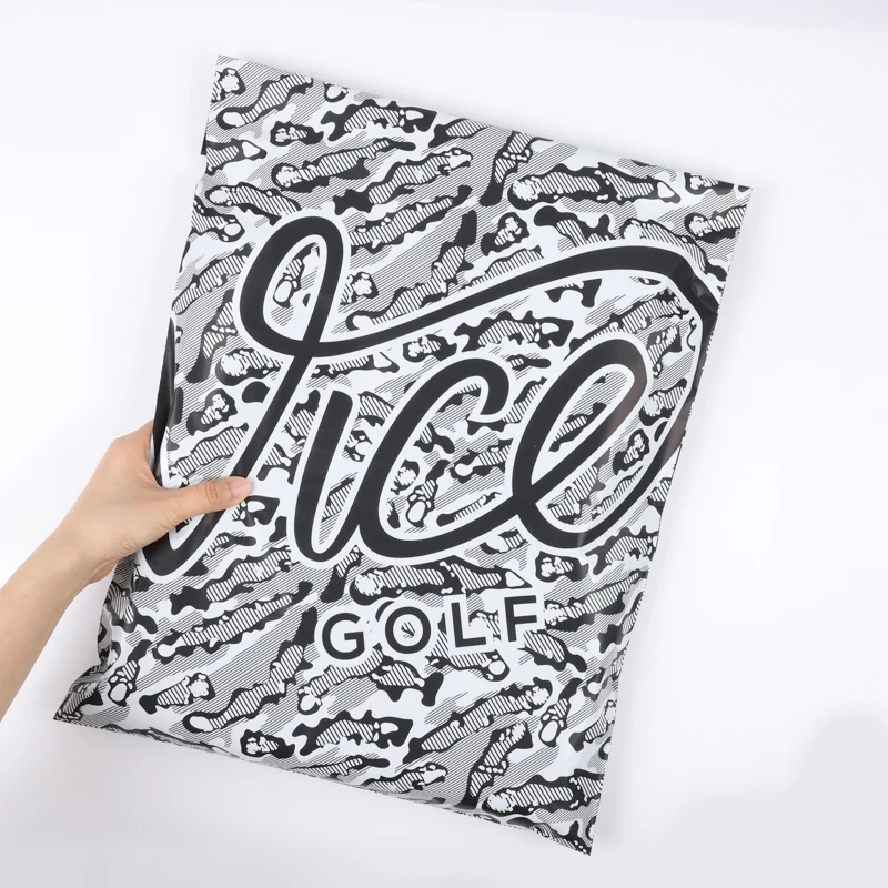 Биоразлагаемые компостируемые пакеты для почтовой почты на заказ розово-зеленые водонепроницаемые полиэтиленовые почтовые доставки товаров