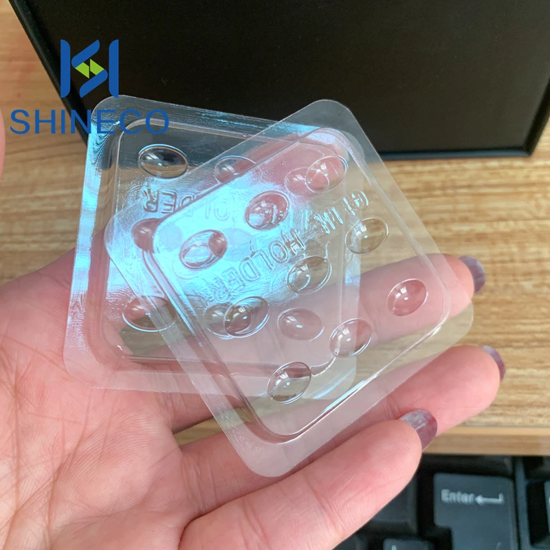 Transparent PET Glue Gasket Flower shape Glue Pad For Eyelash Extension False Eyelashes Glue Holder Adhesive Pallet Tools