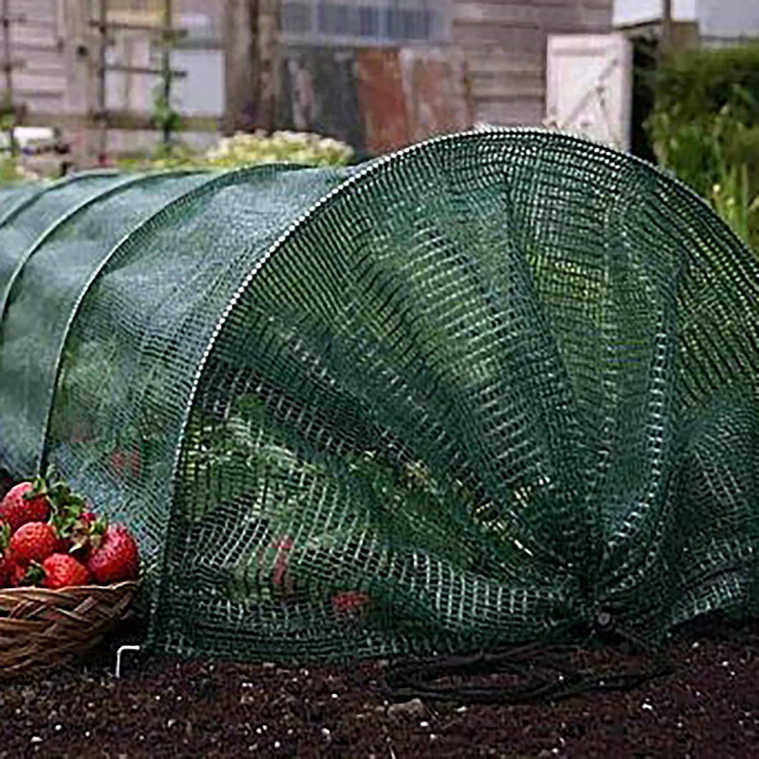 VERTAK Shade Netting Grow Tunnel Garden Cloche Strawberry Greenhouse Plant Vegetable Protection Ground Cover