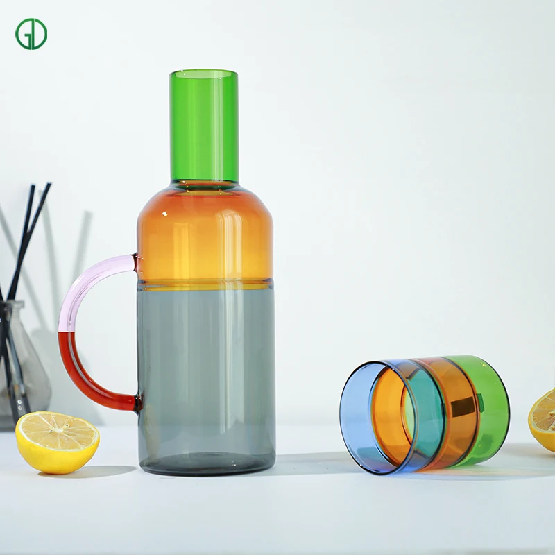 Custom Nordic Home Design Reusable Drinking Crafted Color Glass Cup Beauty in Simplicity glass mug