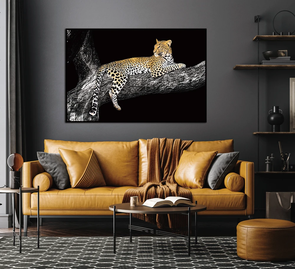 2022 New original animal artwork leopard wall art oil paintings for home decor