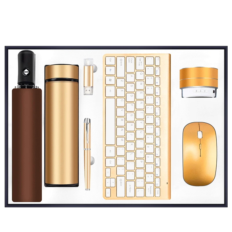 Складной зонт лидер продаж автоматический вакуумная колба Usb полный комплект компьютерная офисная беспроводная клавиатура и мышь 7 в 1