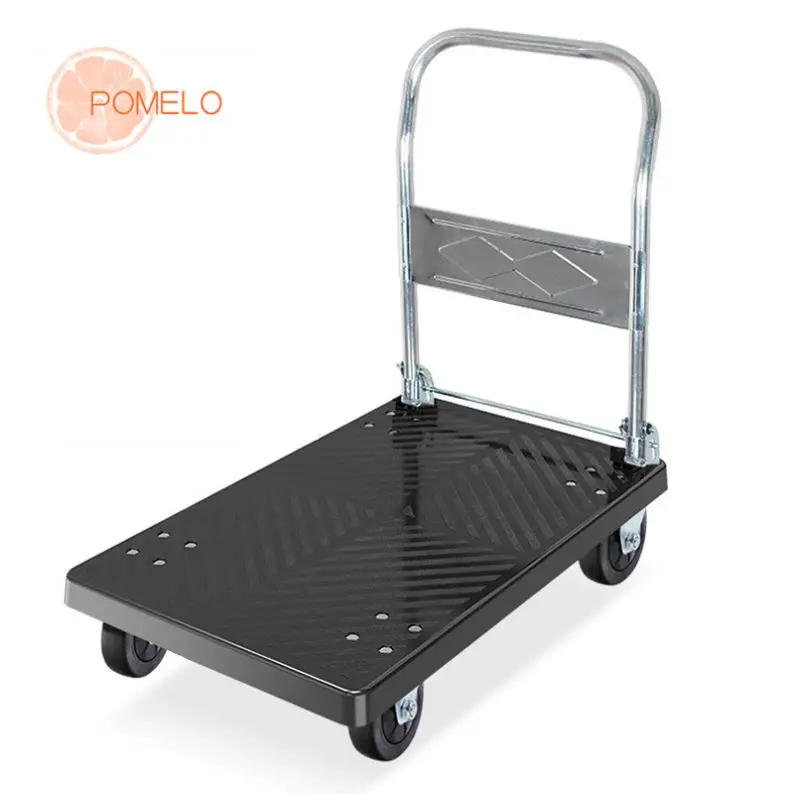 Pomelohome hand push industrial plastic furniture moving new foldable flat hand carts & trolleys